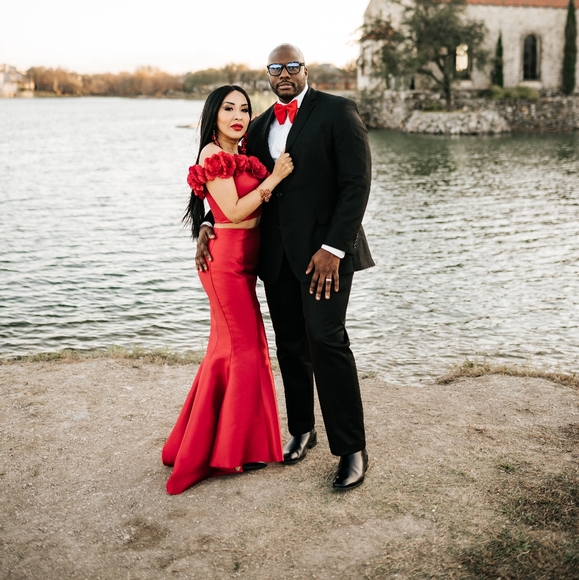 Red Sherri Hill Dress - Picture 4 of 4